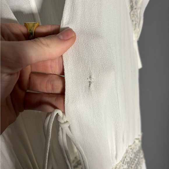 Reformation Garland Lace Trim Dress Womens Size 8 - Picture 4 of 6